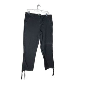 Torrid black cropped stretch pants with tie hem size 14R